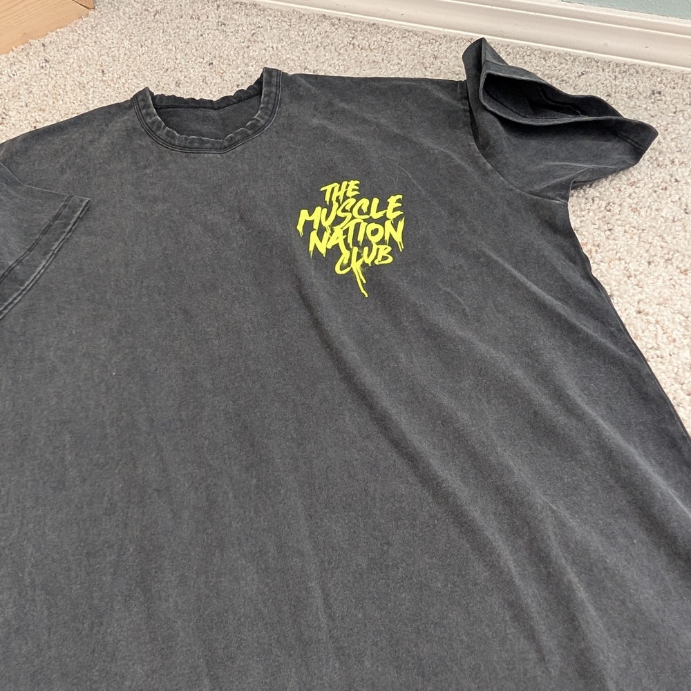 The Muscle Nation Club Women's Charcoal Tee